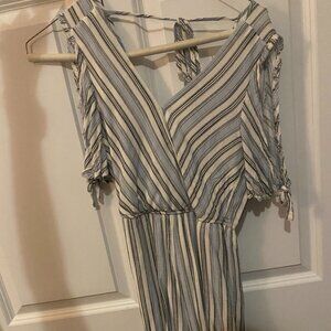 Flowy striped romper
